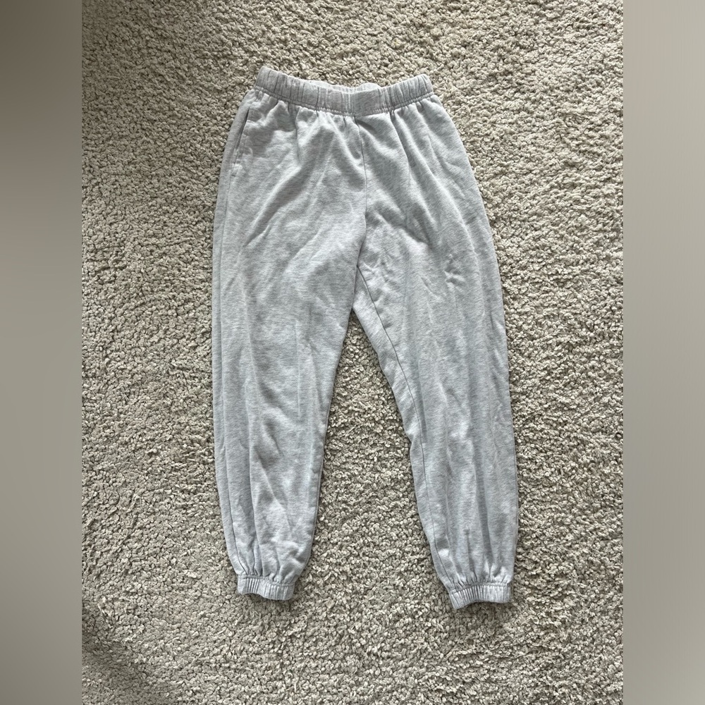Light grey garage boyfriend sweatpants